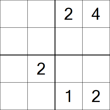 Sudoku 4x4 - Medium