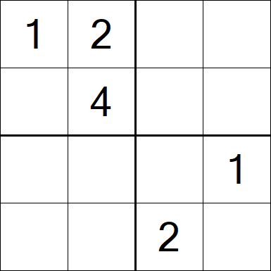 Sudoku 4x4 - Medium