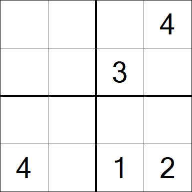 Sudoku 4x4 - Medium