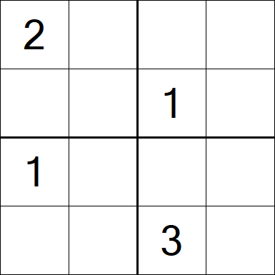 Sudoku 4x4 - Medium