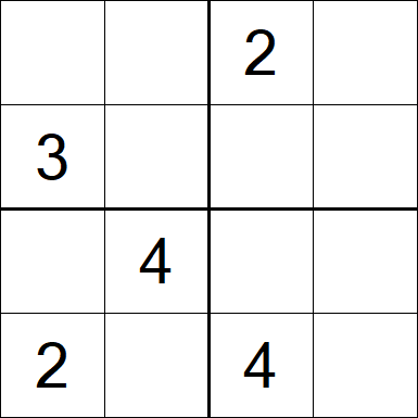 Sudoku 4x4 - Medium