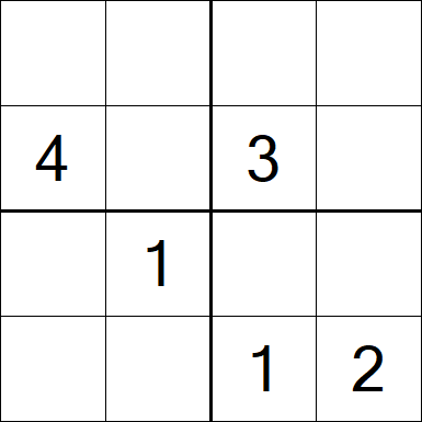 Sudoku 4x4 - Medium