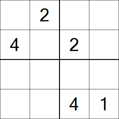 Sudoku 4x4 - Medium