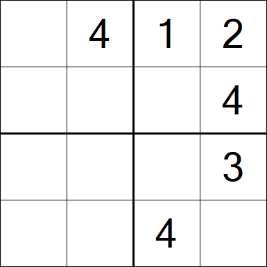 Sudoku 4x4 - Medium