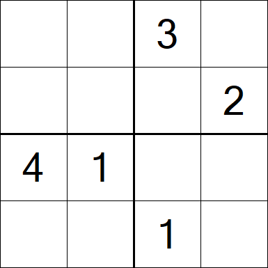 Sudoku 4x4 - Medium