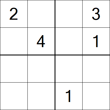 Sudoku 4x4 - Medium