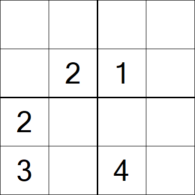 Sudoku 4x4 - Medium