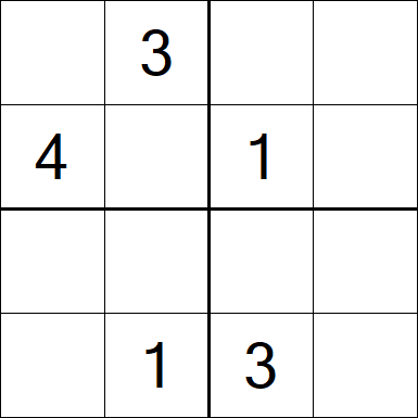 Sudoku 4x4 - Medium