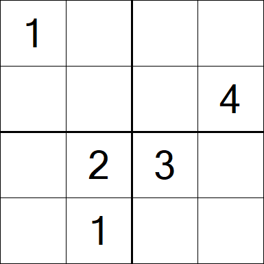 Sudoku 4x4 - Medium
