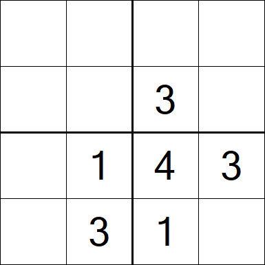 Sudoku 4x4 - Medium