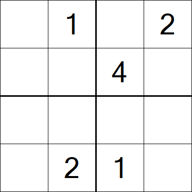 Sudoku 4x4 - Medium