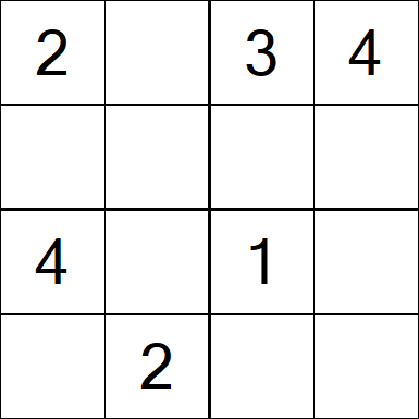 Sudoku 4x4 - Medium