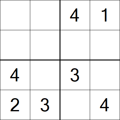 Sudoku 4x4 - Medium