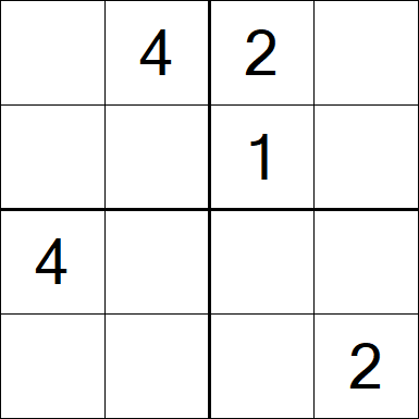 Sudoku 4x4 - Medium