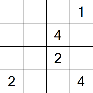 Sudoku 4x4 - Medium