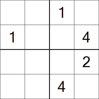 Sudoku 4x4 - Medium