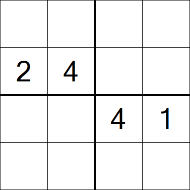 Sudoku 4x4 - Medium