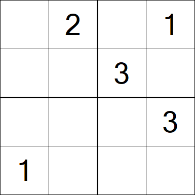 Sudoku 4x4 - Medium
