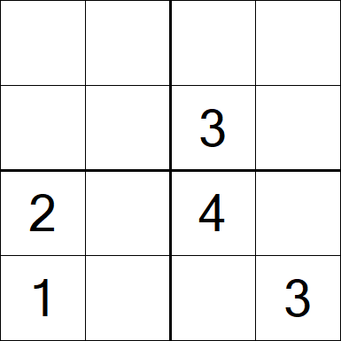 Sudoku 4x4 - Medium