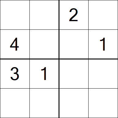 Sudoku 4x4 - Medium