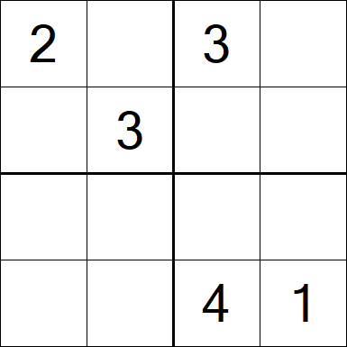 Sudoku 4x4 - Medium