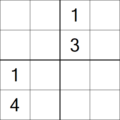 Sudoku 4x4 - Medium