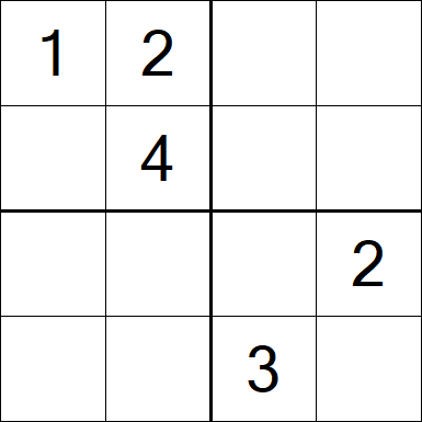 Sudoku 4x4 - Medium