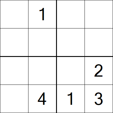 Sudoku 4x4 - Medium