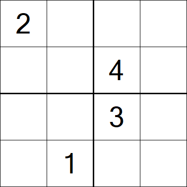 Sudoku 4x4 - Medium