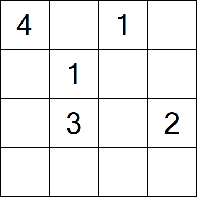 Sudoku 4x4 - Medium