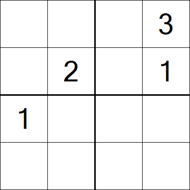 Sudoku 4x4 - Medium