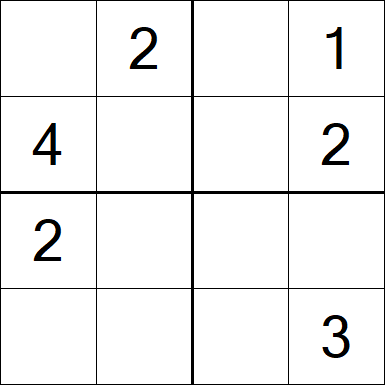 Sudoku 4x4 - Medium