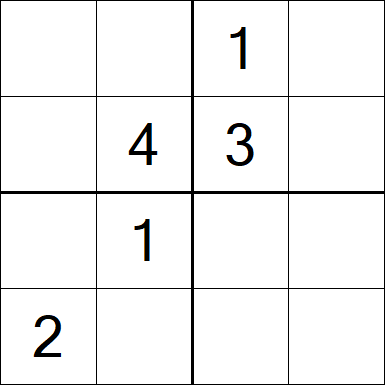 Sudoku 4x4 - Medium