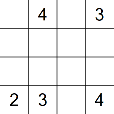 Sudoku 4x4 - Medium