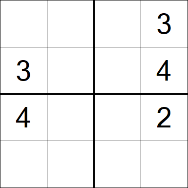 Sudoku 4x4 - Medium