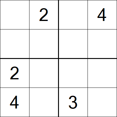 Sudoku 4x4 - Medium