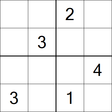 Sudoku 4x4 - Medium