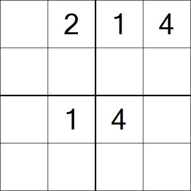 Sudoku 4x4 - Medium