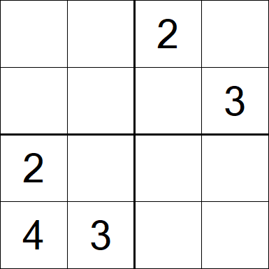 Sudoku 4x4 - Medium