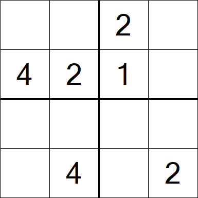 Sudoku 4x4 - Medium