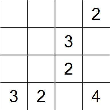 Sudoku 4x4 - Mittel