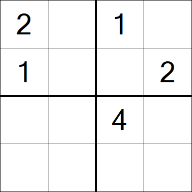 Sudoku 4x4 - Medium