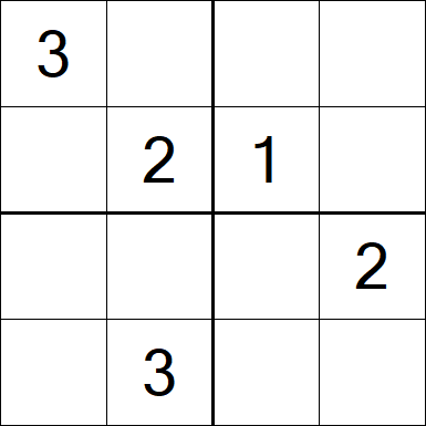Sudoku 4x4 - Mittel