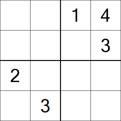 Sudoku 4x4 - Medium