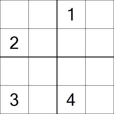 Sudoku 4x4 - Medium