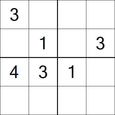 Sudoku 4x4 - Medium