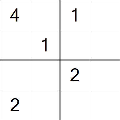 Sudoku 4x4 - Medium