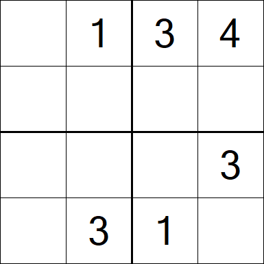 Sudoku 4x4 - Medium