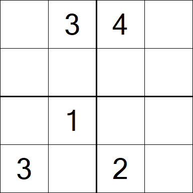 Sudoku 4x4 - Medium