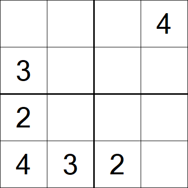 Sudoku 4x4 - Medium
